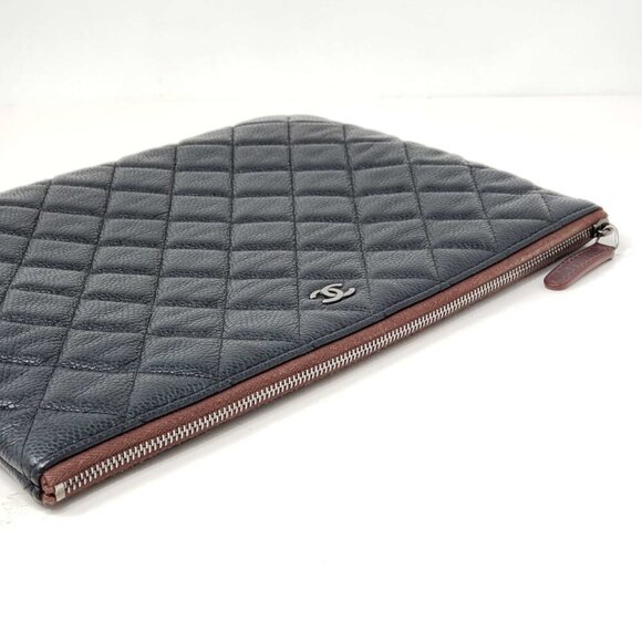 Chanel CC Caviar Quilted Cosmetic / Clutch Bag - Picture 10 of 14